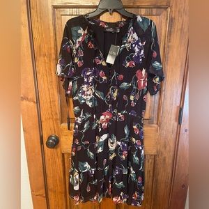 Ralph Lauren NWT Floral Dress With Elastic Waist Band